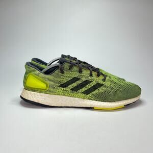 Adidas Pure Boost DPR Utility Black Solar Yellow Athletic Shoes Mens Size 11.5